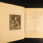 1821 – Works of William Hogarth | Illustrated Satire | 2 Leather Folio Volumes
