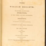 1821 – Works of William Hogarth | Illustrated Satire | 2 Leather Folio Volumes
