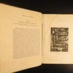 1821 – Works of William Hogarth | Illustrated Satire | 2 Leather Folio Volumes