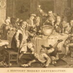 1821 – Works of William Hogarth | Illustrated Satire | 2 Leather Folio Volumes