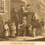 1821 – Works of William Hogarth | Illustrated Satire | 2 Leather Folio Volumes