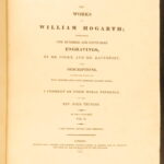 1821 – Works of William Hogarth | Illustrated Satire | 2 Leather Folio Volumes