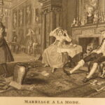 1821 – Works of William Hogarth | Illustrated Satire | 2 Leather Folio Volumes