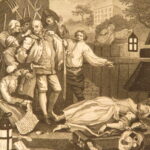 1821 – Works of William Hogarth | Illustrated Satire | 2 Leather Folio Volumes