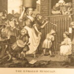 1821 – Works of William Hogarth | Illustrated Satire | 2 Leather Folio Volumes