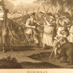 1821 – Works of William Hogarth | Illustrated Satire | 2 Leather Folio Volumes