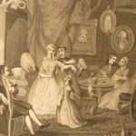 1821 – Works of William Hogarth | Illustrated Satire | 2 Leather Folio Volumes