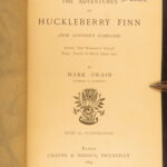1884 – Adventures of Huckleberry Finn – Mark Twain | First British Edition