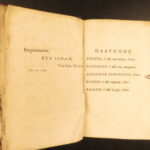 1745 – First Oxford edition of Plato’s Dialogues | Platonis Dialogi