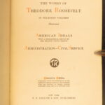 1889-1904 – Works of Theodore Roosevelt | Rare Executive Edition, 14 volumes
