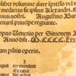 1493 – Aristotle Metaphysics by Saint Thomas Aquinas | Incunabula Commentary