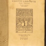 Galeni Librorum pars tertia – Galen – 1538 | Greek Folio, Fevers & Diseases
