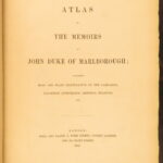 1865 – Duke of Marlborough Campaign Atlas | 26 Folding Maps from War of Spanish Succession