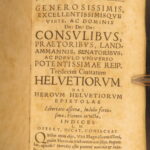 1657 – Letters of Swiss Heroes – Barzaeus | Switzerland Military & Mythology