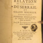 1680 – Tavernier Voyages in Constantinople | Ottoman Empire du Serrail