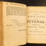 1697 – Satires of Juvenal | Famous Description of Ancient Rome & Greek Mythology
