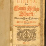 Biblia Die Gantze Heilige Schrift – Bible – 1718 | Martin Luther German | Huge Illustrated Folio