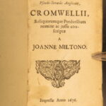 1676 – John Milton’s Republican Letters | Criticism of Cromwell & English Government