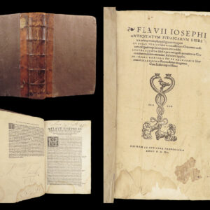 Antiquitatum Iudaicarum – Works of Flavius Josephus – 1540 | Froben Folio