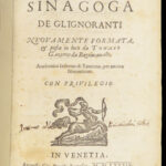 La Sinagoga de gl’ignoranti – Tommaso Garzoni – 1589 | First Edition, Vellum
