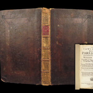 Laws & Acts Made in the First Parliament of William & Mary – Scotland – 1690-95 | Complete Folio
