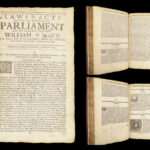 Laws & Acts Made in the First Parliament of William & Mary – Scotland – 1690-95 | Complete Folio