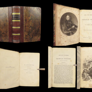 The Life and Adventures of Nicholas Nickleby – Charles Dickens – 1839 | 1st Edition, First Printing