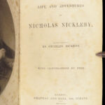 The Life and Adventures of Nicholas Nickleby – Charles Dickens – 1839 | 1st Edition, First Printing