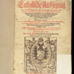 1597 – Enormous Catholic Postil by Jakob Feucht | German, Liturgical Prayer Calendar