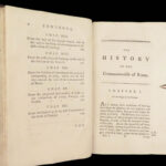 The Roman History – Oliver Goldsmith – 1793 | Two-volume, Origins of Rome
