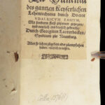 1576 – Holy Roman Empire Feudal Law – Ulrich Zasius – 1576 | First Edition Lehenrecht