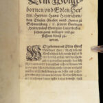 1576 – Holy Roman Empire Feudal Law – Ulrich Zasius – 1576 | First Edition Lehenrecht