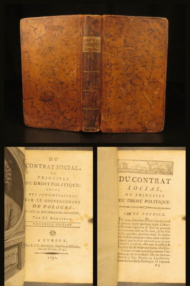 Image of Du contrat social – Jean-Jacques Rousseau – 1792 | Political Philosophy