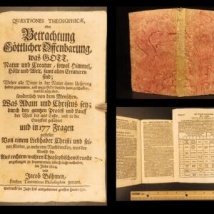 Quaestiones Theosophicae – Jakob Böhme – 1730 | Early German Mystical Philosophy