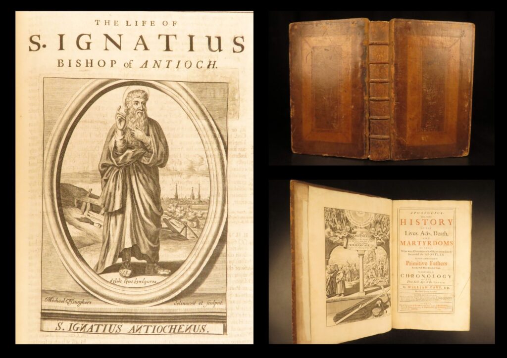 Apostolici & ecclesiastici – william cave – 1716 | early church fathers & saints | apostolici by william cave (1716) documents the early christian era in folio format with engraved illustrations and full biographical coverage of saints and martyrs.