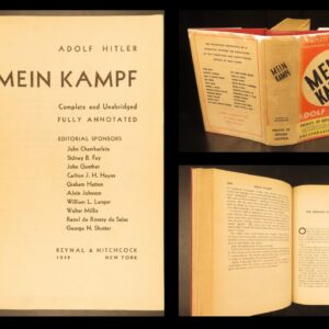 Cart | 20 Mein kampf – adolf hitler – 1939 | first american edition, unexpurgated