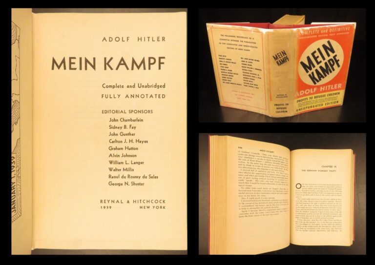 Image of Mein Kampf – Adolf Hitler – 1939 | First American Edition, Unexpurgated