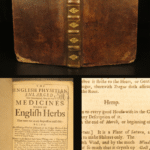 1681 – The English Physician – Nicholas Culpeper | Early Family Medicine & Herbal