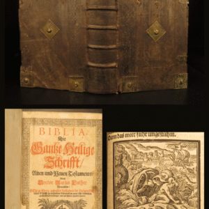 Biblia Die Gantze Heilige Schrift – Bible – 1718 | Martin Luther German | Huge Illustrated Folio