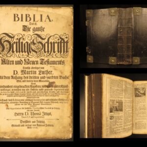 1716 – Huge German Bible | Martin Luther Biblia | Dresden & Leipzig Folio