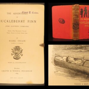 1884 – Adventures of Huckleberry Finn – Mark Twain | First British Edition