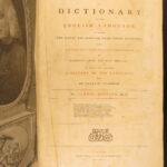 1786 – Samuel Johnson – Dictionary of English Language | Enormous First Edition