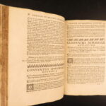 1677 Diocese of Rouen 1ed Catholic Synods & Councils Normandy France Pommeraye