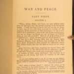 ca.1890 – War and Peace – Leo Tolstoy | Early English Dole Translation | 4vol Set