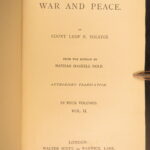 ca.1890 – War and Peace – Leo Tolstoy | Early English Dole Translation | 4vol Set