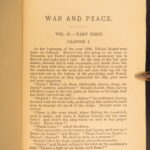 ca.1890 – War and Peace – Leo Tolstoy | Early English Dole Translation | 4vol Set
