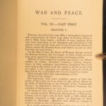 ca.1890 – War and Peace – Leo Tolstoy | Early English Dole Translation | 4vol Set
