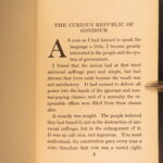 The Curious Republic of Gondour – Mark Twain – 1919 | First Issue, Political Satire