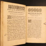 1610 – Aristaenetus, Byzantine Greek Letters | Epistolae Graecae Love Letters