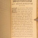 1610 – Aristaenetus, Byzantine Greek Letters | Epistolae Graecae Love Letters
